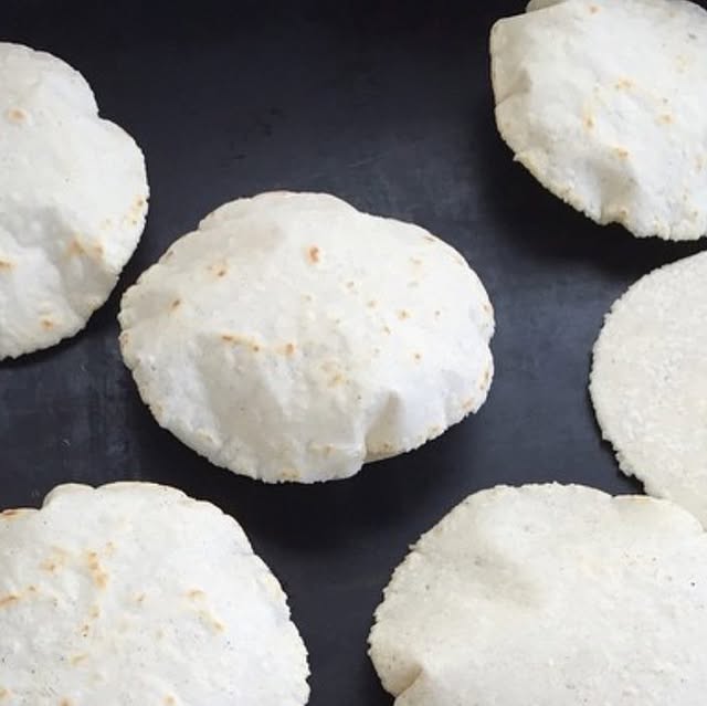 Handmade tortillas fresh off the griddle at Danny's Tacos